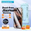 2 Pieces Ultra-Smooth Tempered Glass Screen Protector for Apple IPhone 16 Pro Max, Full Coverage HD CleQuick Installation Anti-Drop Protective Film