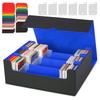 The Place B Trading Card Case Box Holds Over 2400 Includes 24 Index Cards and 6 Stand Compatible with The Duel and Various Other Card [Improved Model]