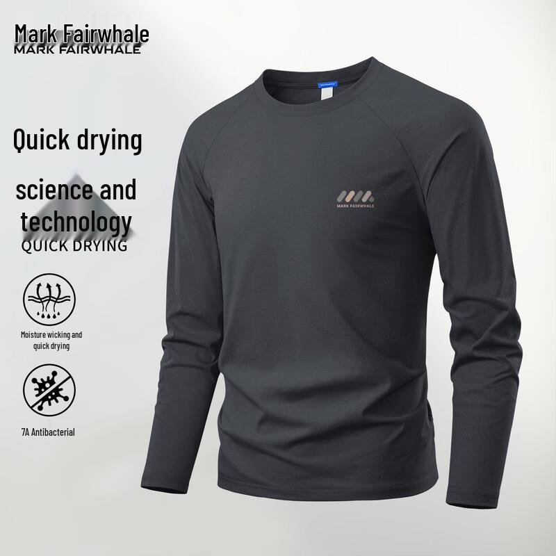 

Mark Fairwhale Men s Quick-Dry Long Sleeve Sports T-Shirt L
