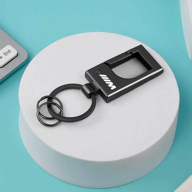 All-Metal Car Emblem Key Chain Key Ring Snap Clasp Gift For BMW 50TH X1 X3 X5 X7 F10 F34 F07 X4 G32 G11 G20 F20 F10 1 3 5 Series rvbf26