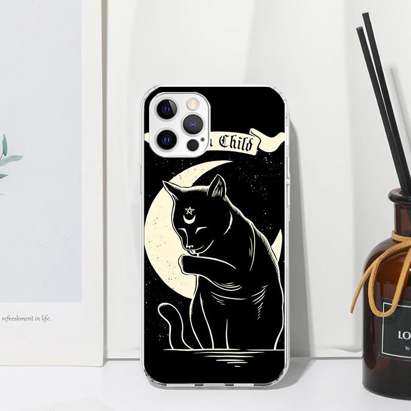 Witch And Cat Colorful Cute Phone Case For Iphone 17 Air 16 15 Plus 16E 14 Pro Max 13 Mini 12 11 7 8 SE Fundas Soft Back Cover 1