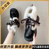 Snow boots new autumn and winter thick-soled piled thickened warm large cotton shoes Martin boots integrated fur
