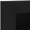 TV Cabinet with LED Lights Black 80 x 30 x 30 cm