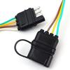 Trailer Wire Power Cord The 4 Pin Connector Prong Plug Suite Wiring Harness Extension Pvc Light Adapter Kit Towing