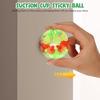 ERINGOGO Suction Cup Ball Toys, Set of 10, PVC Bounce Toys for Kids, Parent-Child Play, Birthday, Party, Carnival Prizes (Random Colors)