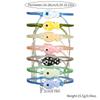 Small fresh adjustable multi-color spotted ceramic fish bracelet hand-woven versatile cute cartoon bracelet for women