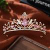 Luxury Baroque Pageant Crown Rhinestone Queen Princess Tiara Beautiful Bridal Crown  Birthday