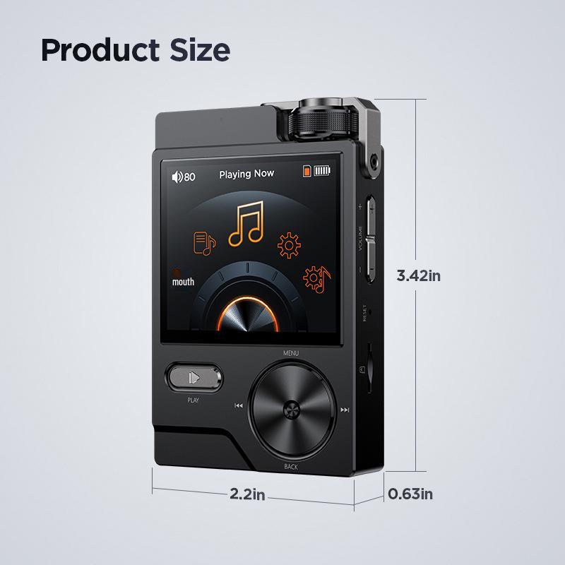 Master HIFI DSD256 Verlustfreier Musikplayer - Tragbarer High-Fidelity Sport MP3 für Auto und Persönlichen Gebrauch