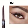 Ultra Fine Matte Gel Pencil Eyeliner in Waterproof Black and Brown, Designed for A Natural, Smooth End That Dries Quickly and Resists Smudging