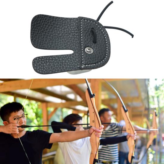 Łuczniczy ochraniacz na palce Odporny na zużycie Antypoślizgowy Dodatek Sprzęt do ćwiczeń strzeleckich Ochraniacz na palce