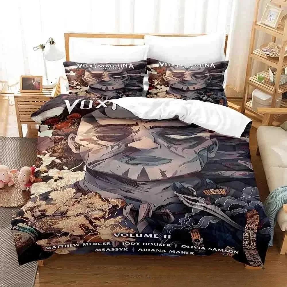 

Comforter 3D Print Anime The Legend Of Vox Machina Bedding Set Single Twin Full Queen King Size Bed Set Aldult Kid Bedroom s Comforter (quilt)-EU Single(135*200cm)3pcs