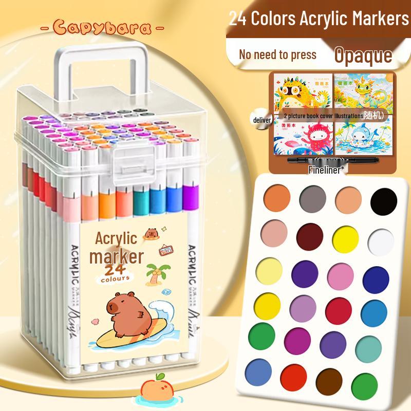 Acrylmarker & Waschbare Buntstifte für Kinder - Kunstbedarf für Grundschule & Kindergarten