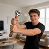 Roestvrij Stalen Vuist Hamer, Multifunctionele Hamer, Kan Gebruikt Worden Voor Hameren En Spijkeren, Leuk En Creatief Ontwerp.