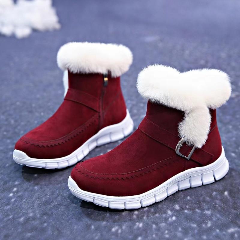 Snow Women Boots Soft Women's Boots Platform Ladies Shoes Fur Keep Warm Boots Ladies New Plus Size Botas Mujer Winter Shoes