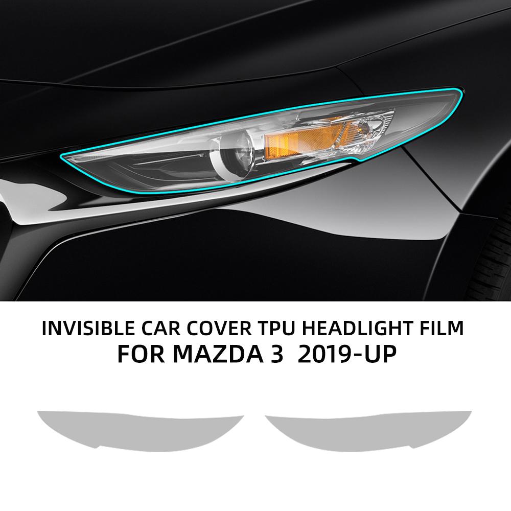 TPU Car Headlight Protective Film For Mazda 3 6 Atenza 2018 2019-2026 Transport & Smoke Anti-Scratch Auto External Accessories