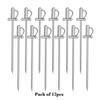 12PCS Cocktail Stick Cocktail Pick Skull Shape Horse Shape Martini Cocktail Drink Pin Fruit Pick, Set of 12