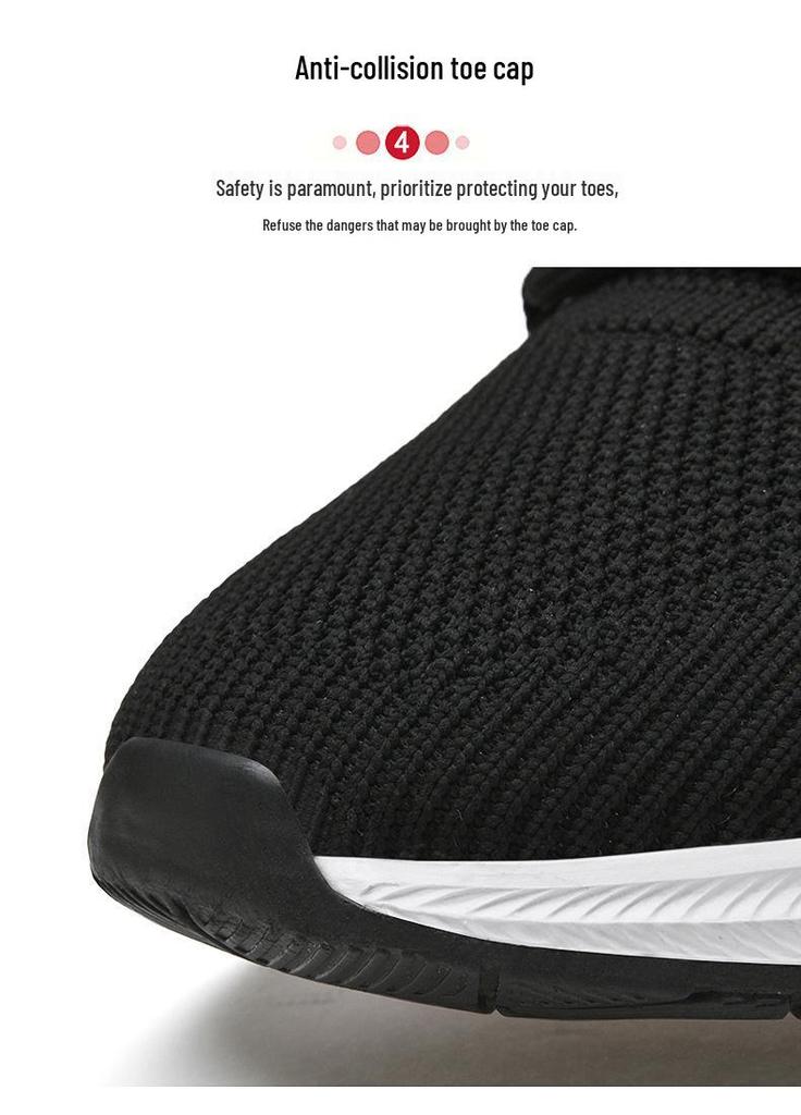 Men's Summer Breathable Fly Knit White Sports Shoes with 7cm Height Increase