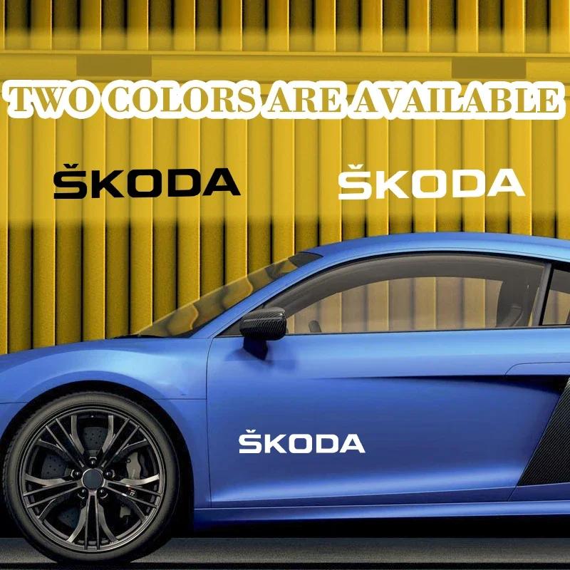 EMIW1 Auto Windshield Body Decals Letter Car Decoration Car Stickers Waterproof Vinyl Material For Skoda Kamiq Superb a5 a7 Octavia