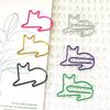 Colorful Cat Paperclip Brooch – Animal Bookmark & Office DIY Accessory