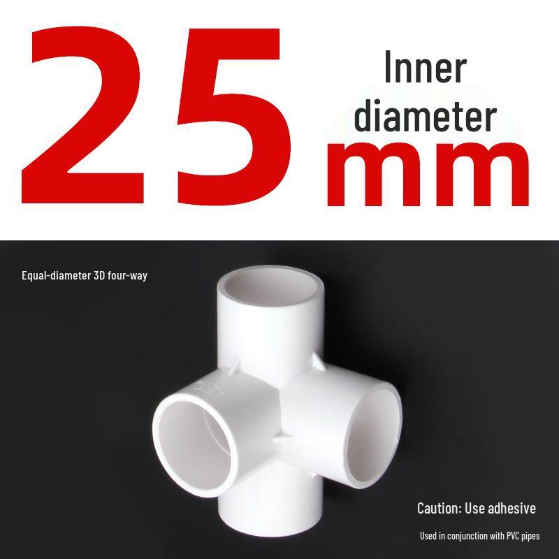 PVC 3-Way Elbow Water Pipe Fittings (20/25/32) - Drainage & Supply Plastic Adapter