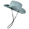 Chapeau seau de protection solaire avec mentonnière coupe-vent, Chapeau de pêche d'extérieur à large bord pour hommes femmes