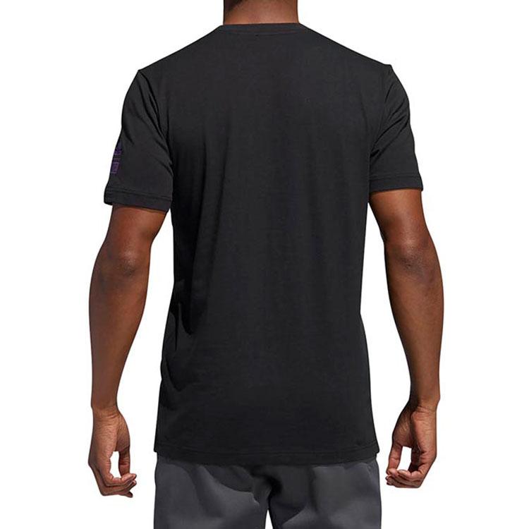 adidas X Marvel Dame Black Panther Avengers Basketball Short Sleeve T-Shirt Men Tops DU6716