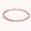2022 New Fashion Free Shipping Copper Alloy Gold Plated 4MM Cubic Zirconia CZ Diamond Charm Tennis Bracelet for Women