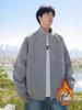 Men's Suede Jacket with Fleece, Thickened Stand-Up Collar - Trendy Warm Autumn/Winter Casual Jacket for Young Men