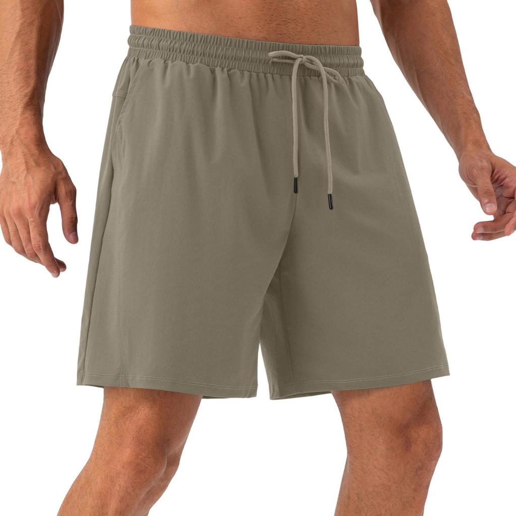 Men's Lightweight, Breathable, Cool-Feeling Training Shorts - Men's Elastic Waist, Quick-Drying Running And Fitness Sports Shorts