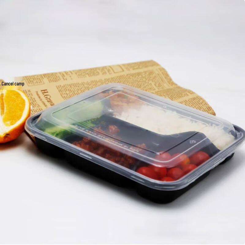 

Xilianhua 850ml Disposable 4-Compartment Meal Prep Containers