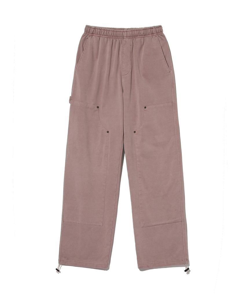 PHYSICAL DEPARTMENT Pigment Double Knee Sweatpants_Dark Pink