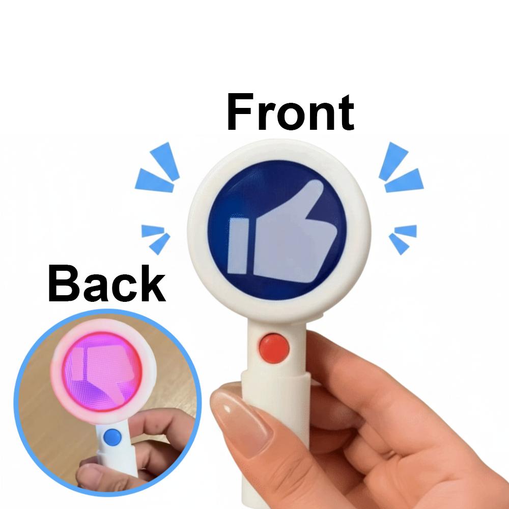 Double-Sided Hold Up The Sign Electronic Hand Held Response Card Office Party