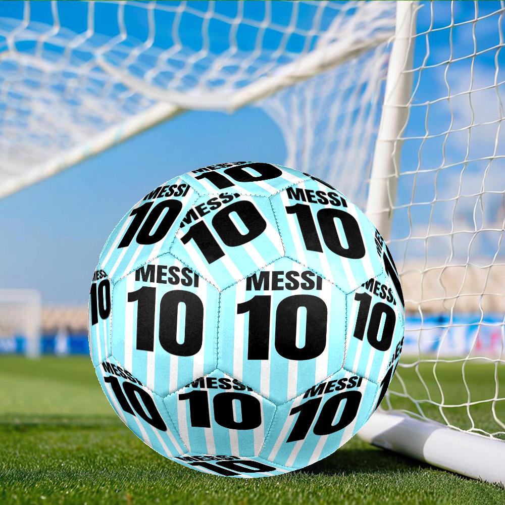Number 10 Size 5 Soccer Ball, Suitable for Training and Matches, High-Elasticity, Wear-Resistant Material Gift for Fan