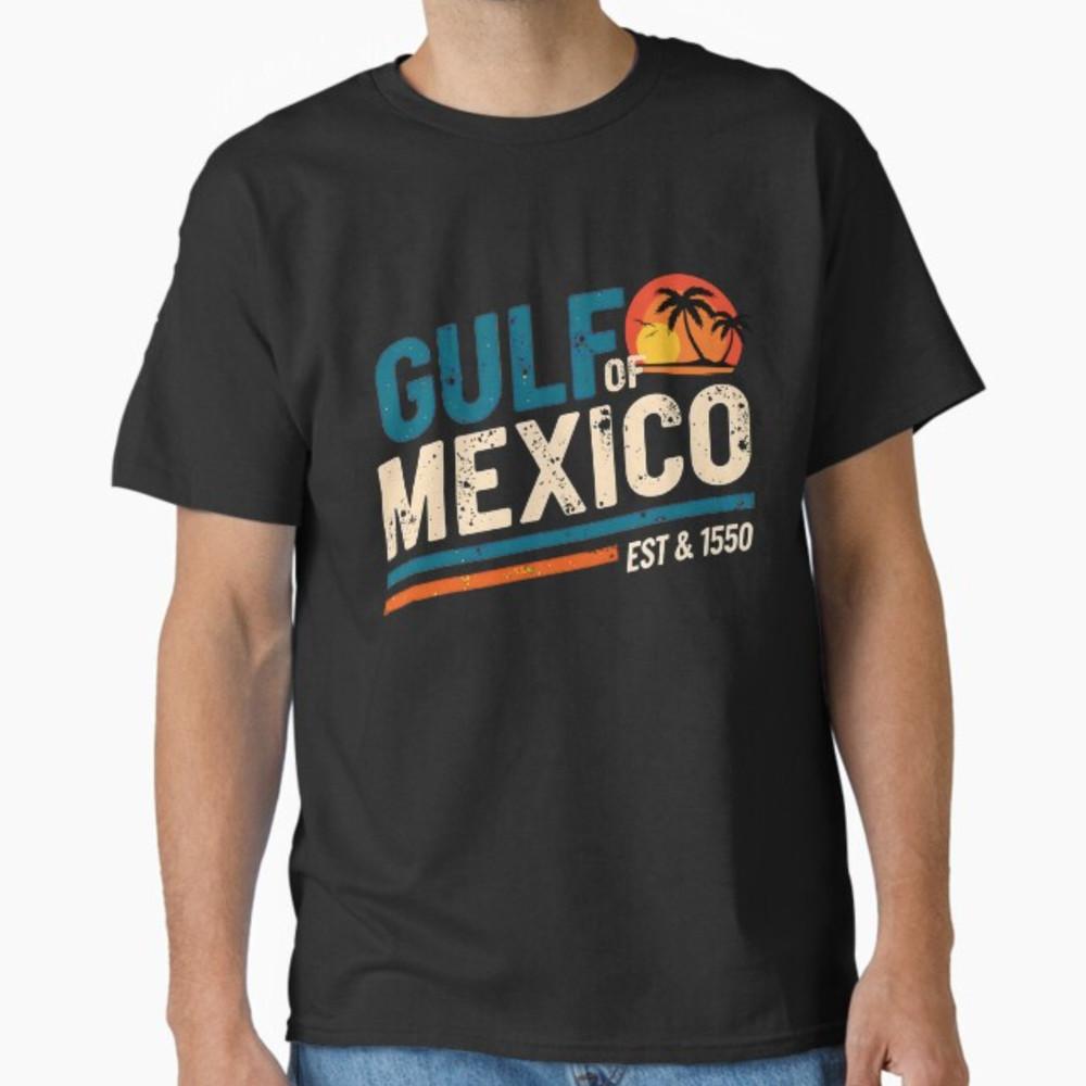 Gulf of Mexico Est 1550 Retro Vintage Beach Unisex T-Shirt Unisex T-Shirt XXL