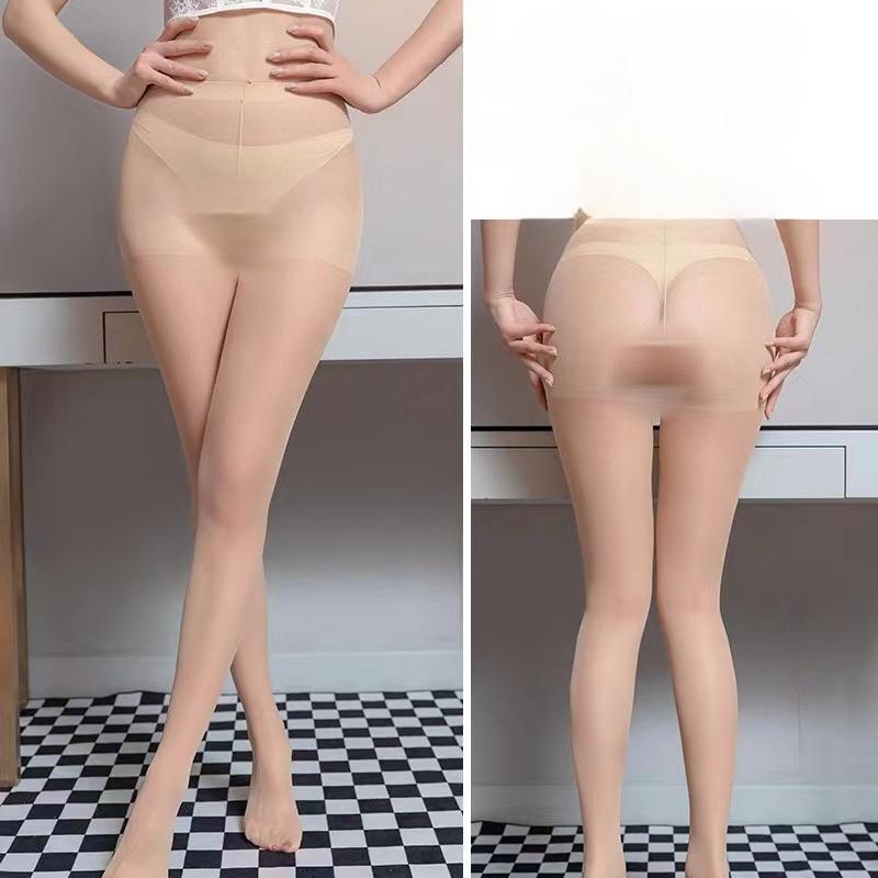 Medias Open Crotch Pantyhose Sexy Women Thigh High Tights Underwear Silk Transparent Body Stockings Sheer Womens Hosiery