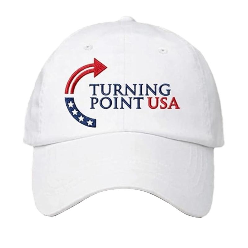 

Retro Turning Point Action Print Baseball Cap Unisex This is The Turning Printed Hat Independence Vintage Hats білий