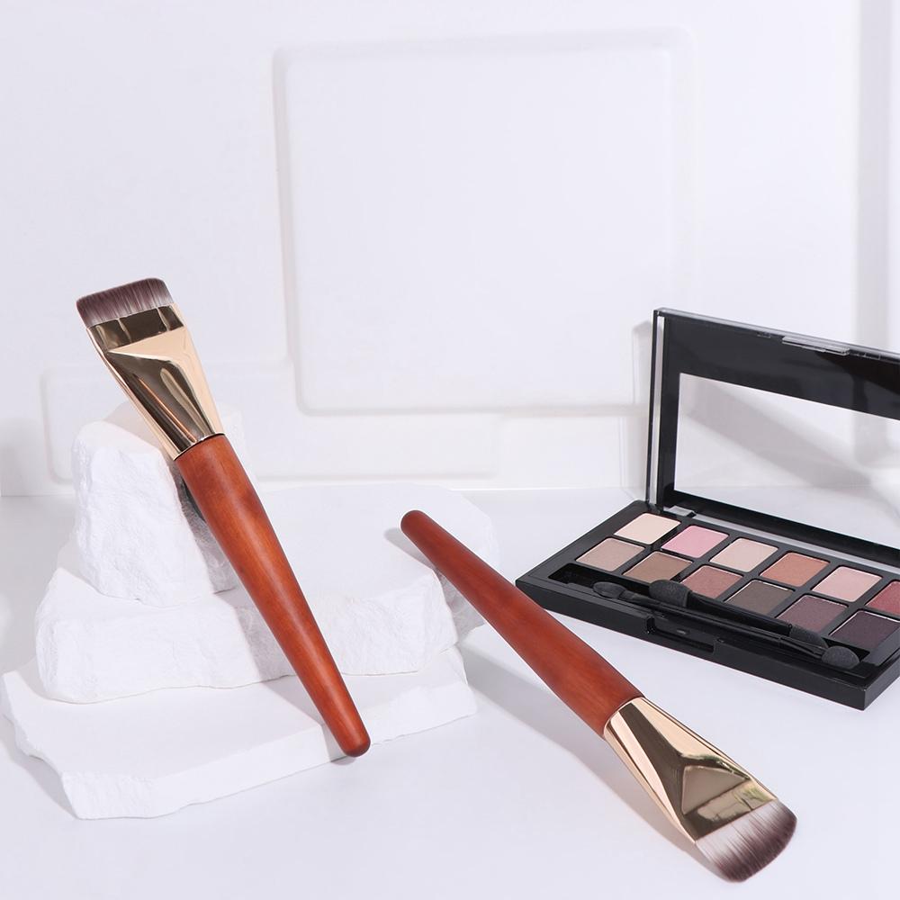 Smooth Flat Contour Brush Ultra Thin Makeup Brushes Portable Foundation Brush Girl
