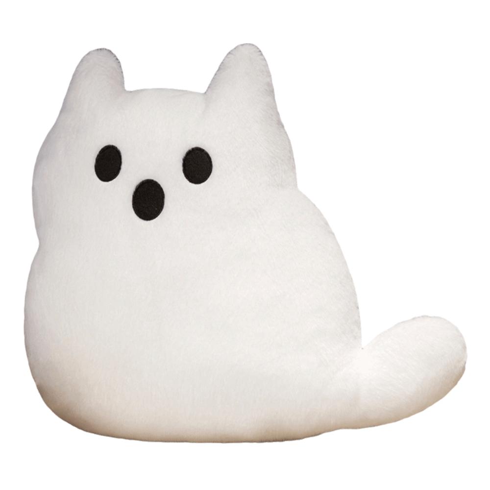 Halloween Style White Cat Plush Pillow Kawaii Black Cat Plush Doll  Birthday Christmas