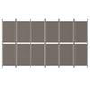 6 Piece Anthracite Room Divider 300 X 180 Cm Fabric