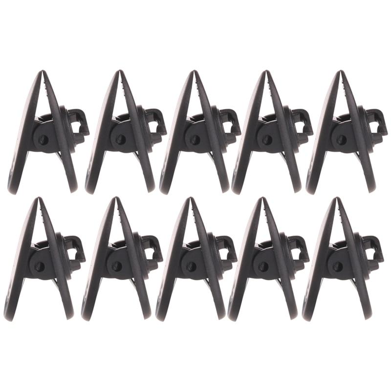 

30Pcs/Set Cable Cord Clip Clamp Collar Lapel Shirt Holder for Headphone Earphone чорний