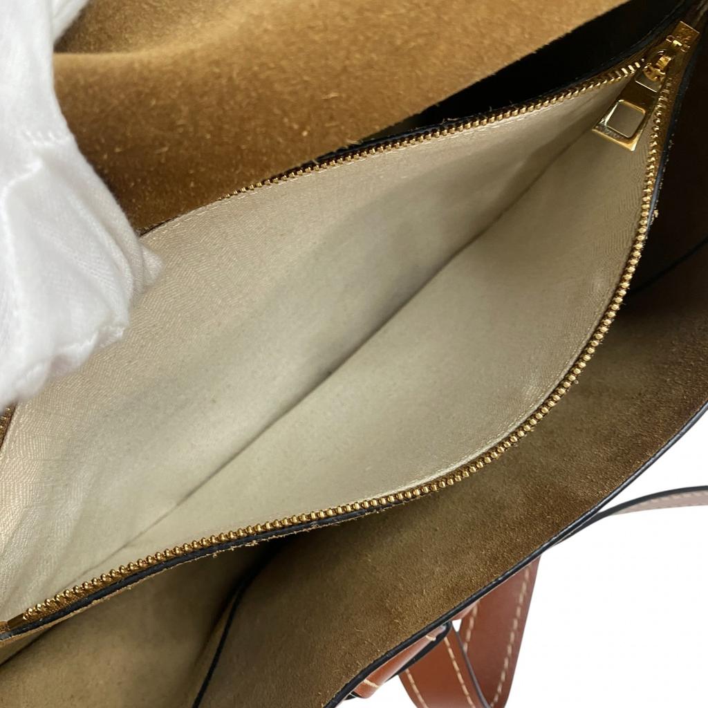 Used LOEWEShoulder Bag Brown Leather Women
