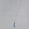 Xiaomi Silberfarben Blau Wassertropfenform Kette Choker Halskette Für Damen Breit Feiner Schmuck Hochzeitsparty Geburtstagsgeschenk