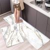 1Pcs Anti Fatigue Kitchen Rugs, OneHouse Marble Print Waterproof Non-Slip Thick Cushioned Kitchen Mat Heavy Duty Comfort Standing Mat for Kitchen