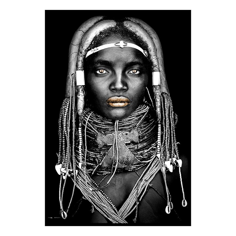 Black and White African Women Man Living Room Canvas Painting Wall Pictures Quadro Cuadros Wall Art Portrait Home Decoration