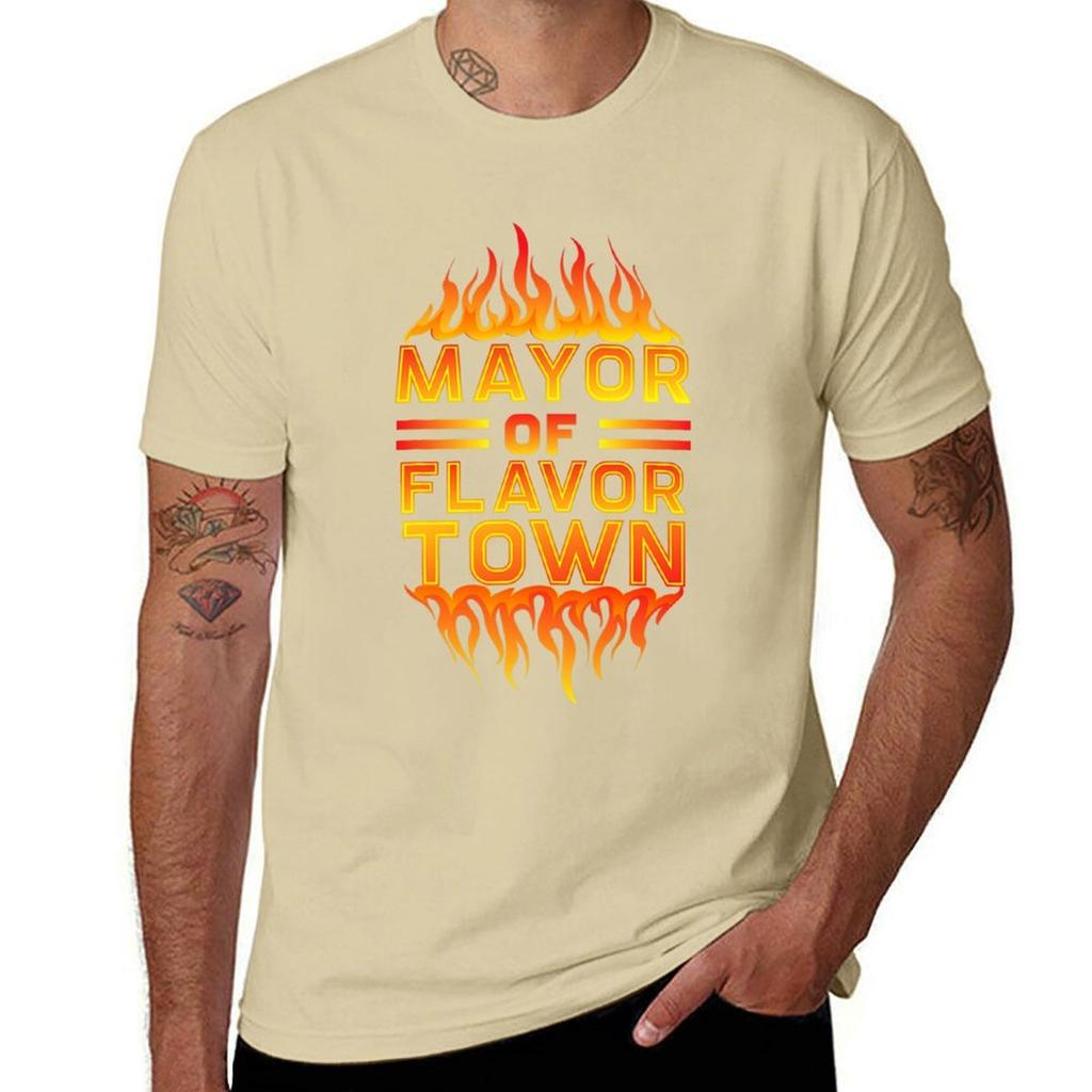 Design für Bürgermeister von Geschmackstadt T-Shirt Anime Tierdruck für Jungen Übergröße T-Shirts für Männer