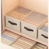 Stoff-Schubladenorganizer mit Trennwänden für Schlafzimmer-Schrank und Wohnheim-Aufbewahrung
