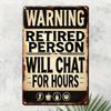 Metal Poster Vintage Retro Sign for Home Garage Bar Wall Decor