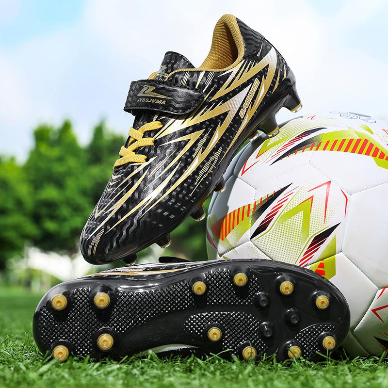 Kids Football Shoes Ultralight Training Fast Futsal Soccer Studded Shoes Outdoor Non Slip Professional Football Field Boots New