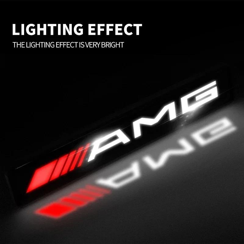 Luce Decorativa per Auto LED Emblema Badge Decorativo per Griglia Cappa Anteriore per Mercedes Benz AMG Classe A B C E S CLA GLA GLB GLC GLS GLK CLS