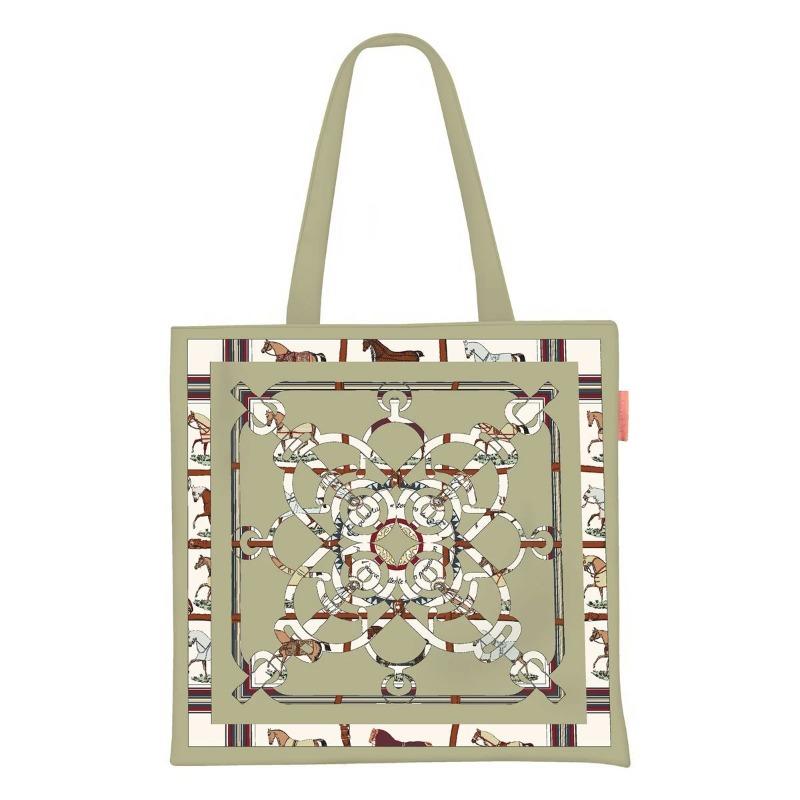 Printed Canvas Bag Women's Hand Bag Large Capacity Student Tutoring Shoulder Bag